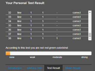 線上色盲測試結果